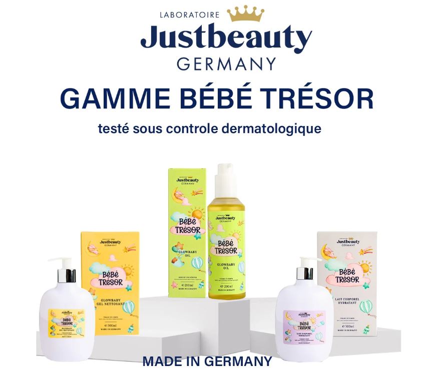👶 Gamme Bébé Trésor – Douceur, protection & soin pour la peau de bébé