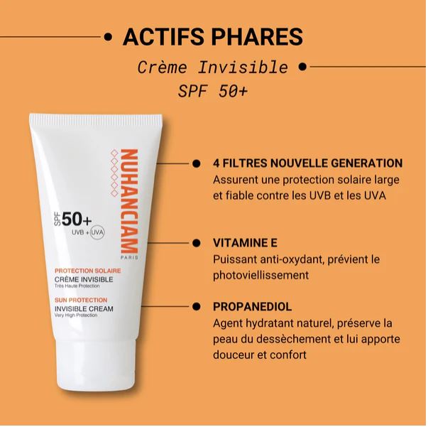Crème Solaire Invisible Anti Taches Brunes SPF 50+