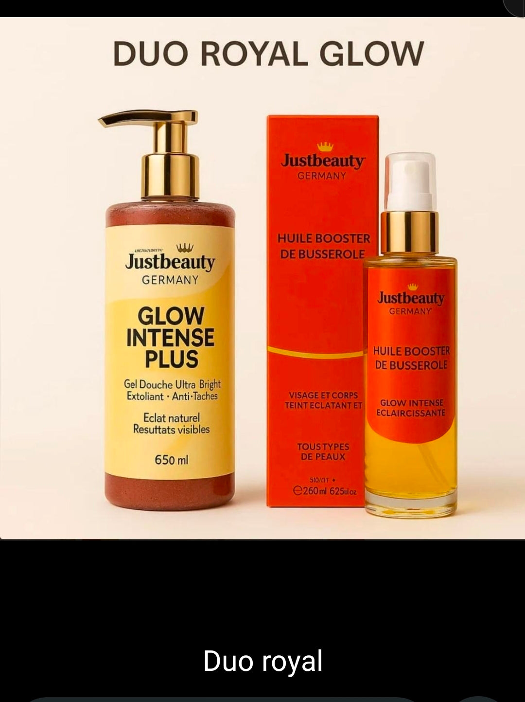 Gel douche exfoliant et huile de busserole